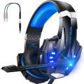 KOTION EACH G9000 3.5Mm Noise Reduction Gaming Headset Replacement For PC & Laptop with RGB Light - Blue. 