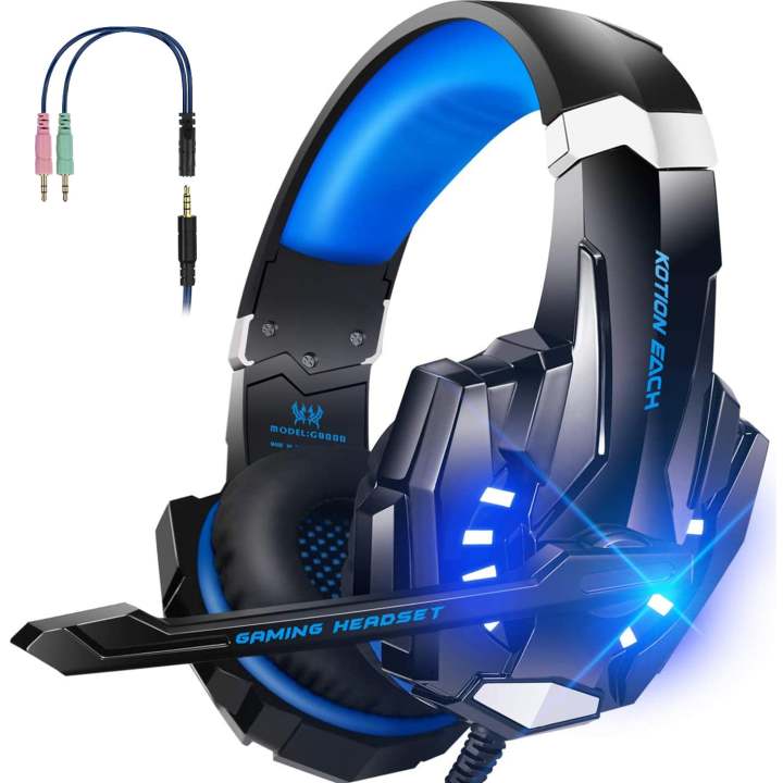 KOTION%20EACH%20G9000%203.5Mm%20Noise%20Reduction%20Gaming%20Headset%20Replacement%20For%20PC%20&%20Laptop%20with%20RGB%20Light%20-%20Blue%20-%20Image%203