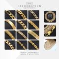 Necklace For Women Men Gold Color Figaro Rope Snake Curb Cuban Link Chain Mens Womens Fashion Jewelry 18-24 GNN2.