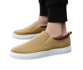 Step Out in Fashion with Black Grey Blue and Khaki Korean Canvas Sneakers Shoes for Men - Perfect for Every Season Casual Slip-On Comfort and Style. 