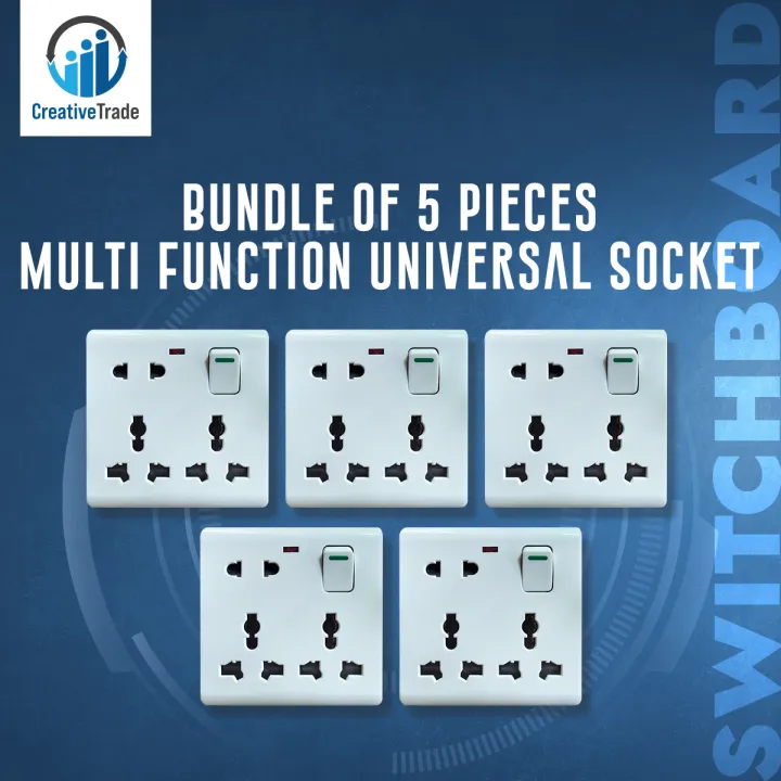Bundle%20of%205%20Pieces%20Multi%20Function%20Universal%20Wall%20Gang%20Socket%20-%208%20Pin%20Gang%20Universal%20Socket%20-%20Image%203