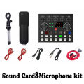 BM800 Condenser Microphone Kit with Audio Mixer for Streaming,Voice Changer Microphone for Live Podcast Equipment Bundle,Karaoke.