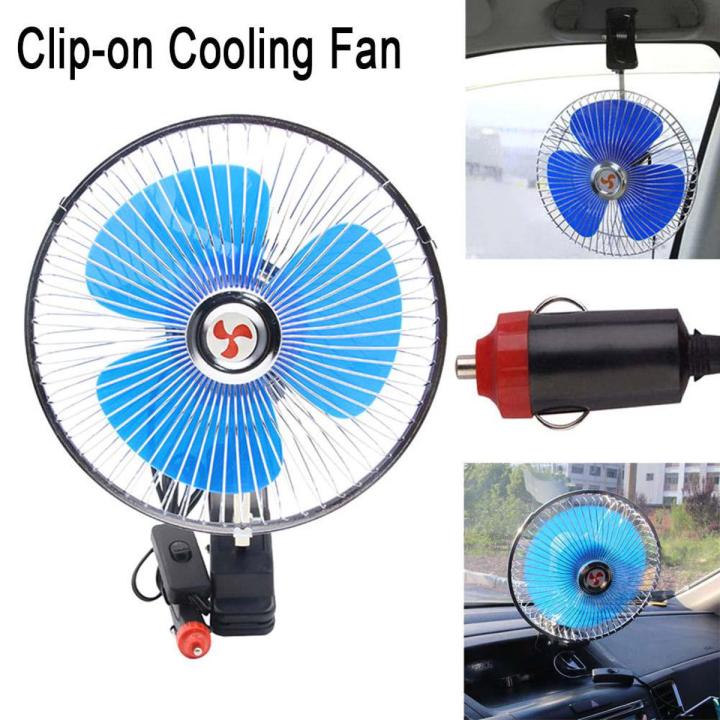 12V Clip-On Car Fan / 12V DC Fan / 12V Solar Fan / 12V CLIP-ON CAR FAN Portable Mini Vehicle Dashboard 8 Inch