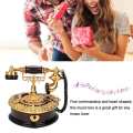 Music Box Ornament Retro Telephone Model Home Decoration Craft Special Gifts. 