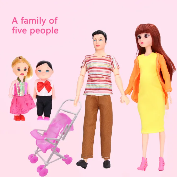 Family%20Dolls%20Set%20Of%205%20People%20With%203%20Kids%20Dad%20Pregnant%20Mom%20Girl%20Pretend%20Play%20Toys%20-%20Image%206