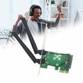 Wireless Wifi Network Card Mini PCIE To PCI-E 1X Desktop Adapter Accessories Antennas Computer Parts 2 Antennas Adapter. 