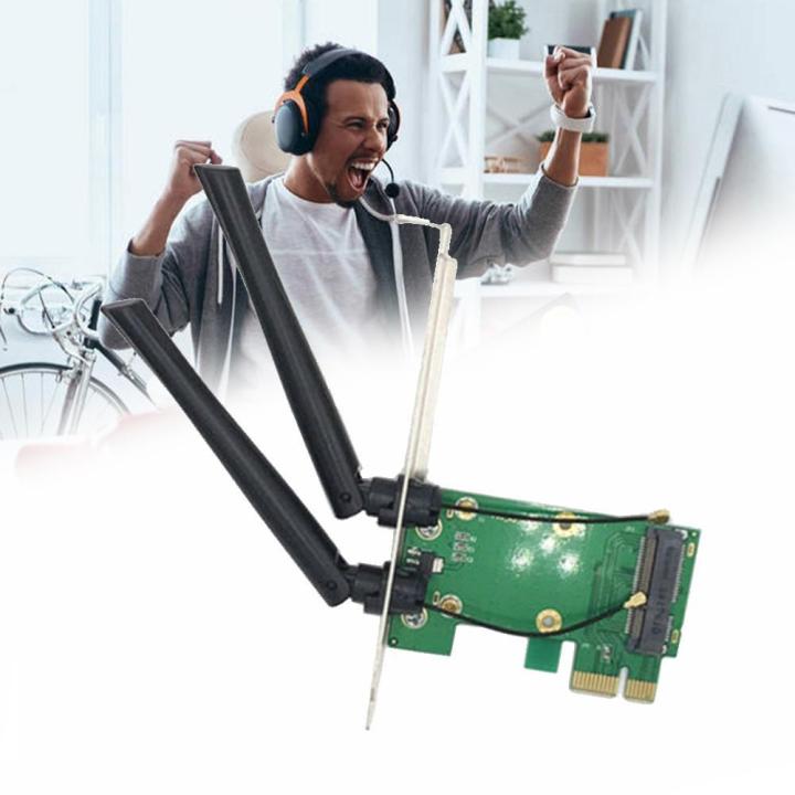 Wireless%20Wifi%20Network%20Card%20Mini%20PCIE%20To%20PCI-E%201X%20Desktop%20Adapter%20Accessories%20Antennas%20Computer%20Parts%202%20Antennas%20Adapter%20-%20Image%204