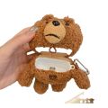 Plush Cartoon Teddy Bear Airpods Earphone Sleeves Apple 1/2 Bluetooth Wireless Protective Case Drop-Resistant for Women.