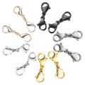 8 Pcs Double End Lobster Clasp Necklace Shortener Clasp Bracelet Extension Clasp Chain Extender Double Claw Connector. 