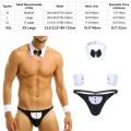 XXL Men Uniform Doctor Nurse Role Play Costume Outfits Briefs With Collar And Red Cross Cuff Set Sissy Crossdresser. 