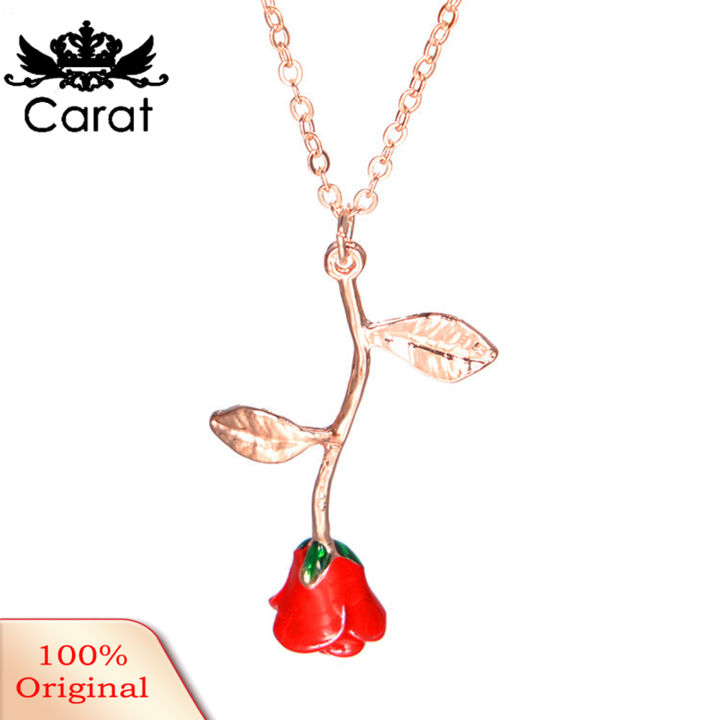 Women%20Elegant%20Rose%20Flower%20Pendant%20Chain%20Necklace%20Jewelry%20Valentines%20Day%20Gift%20-%20Image%202