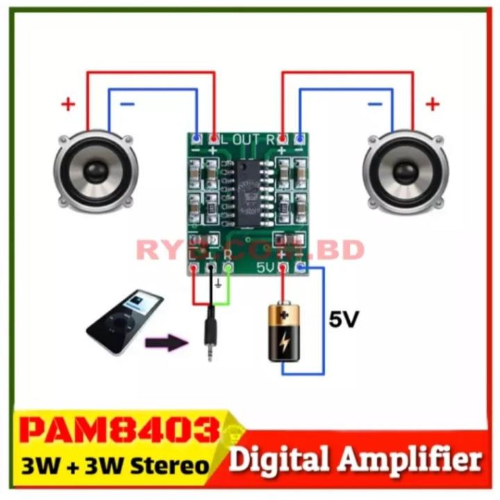 Scheda amplificatore mono Bluetooth 3W 4 con ricarica batteria agli ioni di lio Porte micro USB e tipo C per audio Bluetooth
