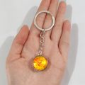Luminous Solar System Planet Key chain Pendant Key Ring Earth Moon Saturn Double Side Glass Ball Key Chain glow in the dark. 