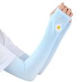 Arm Sleeves Ice Fabric Breathable Quick Dry Running Sportswear Sun UV Protection Long Arm Cover Cycling Arm Sleeves.
