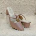 Girls High Hill Weightless Women Fashionable Full Stone Shoes. 