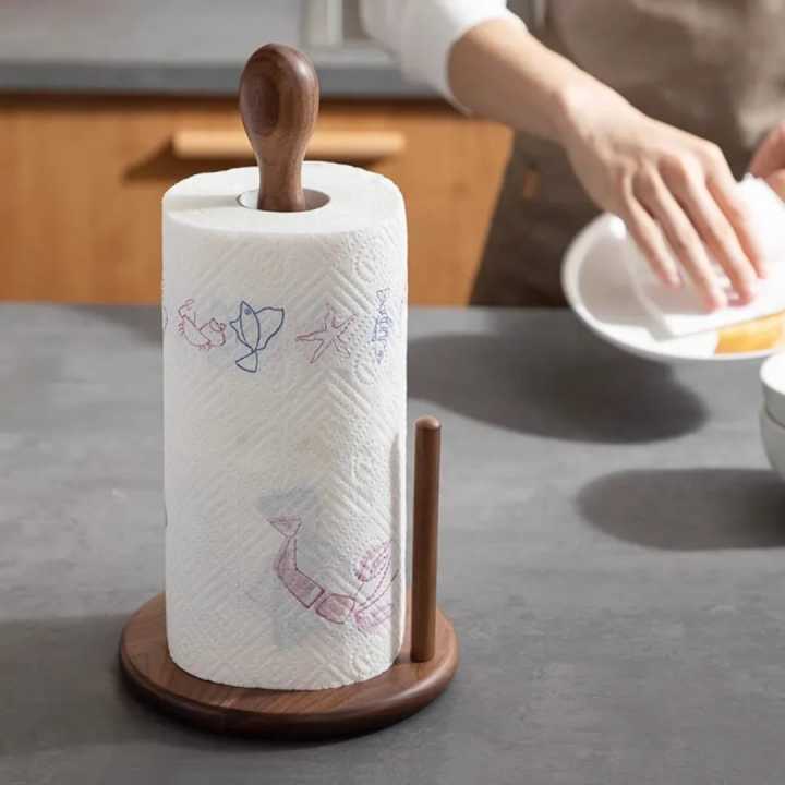 Wooden%20Kitchen%20Standing%20Tissue%20Paper%20Towel%20Roll%20Rack%20Holder%20Holders%20Toilet%20Roll%20Stand%20Weighted%20Base%20-%20Image%205