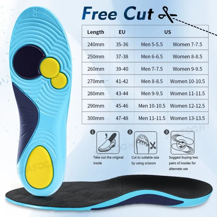 Orthopedic%20Arch%20Support%20Gel%20Insoles%20Pain%20Relief%20Health%20Shoe%20Pad%20Run%20Sport%20Shoes%20Insert%20Cushion%201Pair%20-%20Image%205