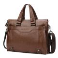 2023 New Men Briefcase Fashion men's bag PU Leather Men Bags Business Brand Male Briefcases Handbags laptop bag High Quality.
