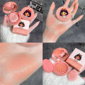 Air Cushion Blush Cream Matte Nude Color Blusher Milk Pink Peach Apricot Rouge with Puff Girl Blush Facial Makeup Cosmetics. 