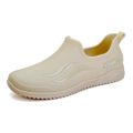Elegant pumps rain boots women's fashion internet celebrity low top short tube anti-slip waterproof shoes kitchen work rubber shoes.
