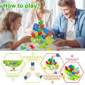 Puzzle Tetra Tower Game Fun Balance Stacking Building Blocks Board Game for Kids Adults Friends Team Family Kid Desktop Toy Luhuai CVC.