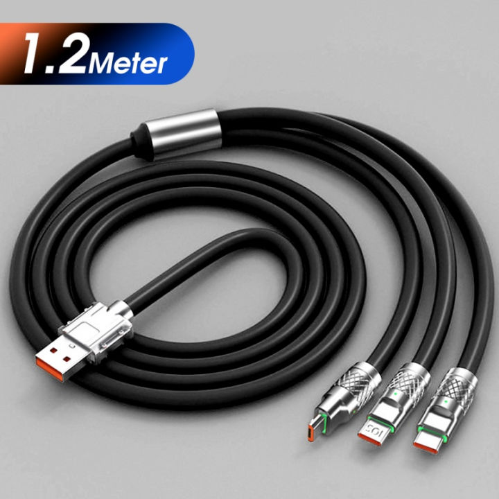 Mocho%203%20In%201%20120W%206A%20Super%20Fast%20Charging%20Cable%20Liquid%20Silicone%20Fast%20Charging%20Data%20Cable%20For%20Micro%20USB%20Type-C%20Iphone%20With%20Indication%20Light%20-%20Image%208