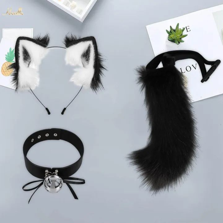 Animals%20Ears%20and%20Tail%20Cat%20Ear%20Hair%20Band%20Lovely%20Cat%20Ear%20and%20Long%20Tail%20Black%20White%20-%20Image%207