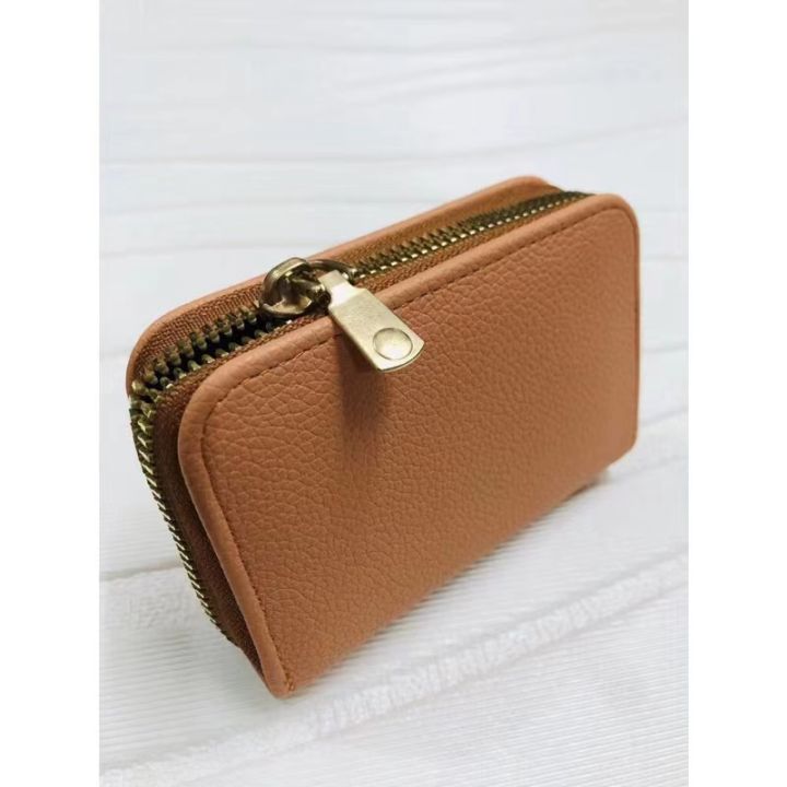 Muma #LY010 Genuine Leather Credit Card Holder FRID Card Wallet Business Card Holder for women's