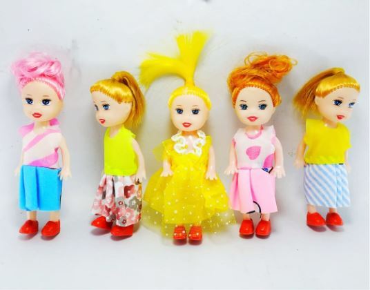 Plastic%20Doll%20Set%20For%20Kids%20Beautiful%20Doll%20Set%20-%20Multicolor%205PCS%20-%20Image%202