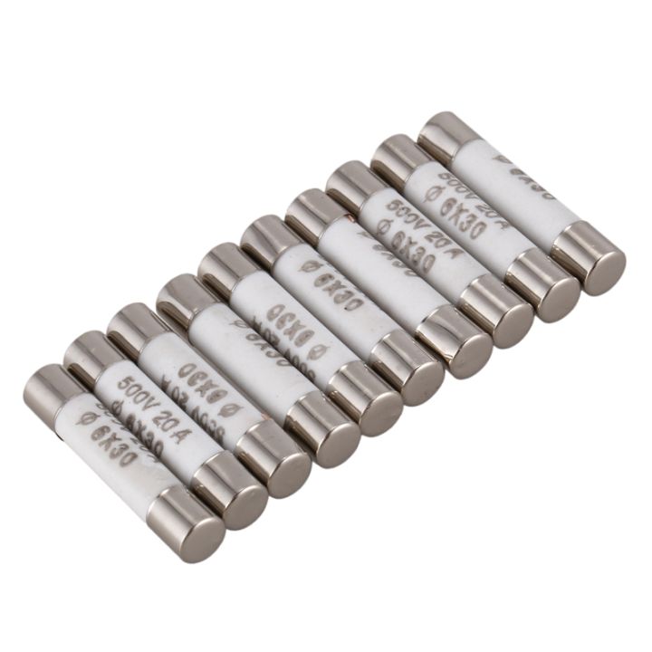 10%20Pieces%206mmx30mm%2020A%20Fa-Blow%20Ceramic%20Fuse%20Link%20500V%20-%20Image%202