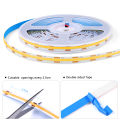 Penetrable Wood COB Led Strip 110V 220V with EU US Power Adapter Plug Dimmable Touch Sensor Switch Under Cabinet Parallel Light. 