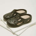 Ant Love Spring/Summer New Product for Home and Outdoor Wear: Simple Color Block Men's Hole Cool Slippers.