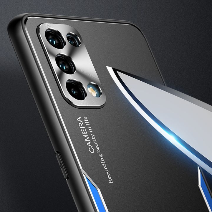 For%20OPPO%20Reno5%20Pro+%205G/Reno5%20Pro%20Plus%205G%20Electroplated%20Metal%20Back%20Panel%20Soft%20TPU%20Bumper%20Double%20Shockproof%20Protective%20Cover%20Compatible%20case%20-%20Image%204