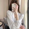 Spring New High-Grade Women's Clothing Light Mature Woman Shenfan Adult Lady like Woman Fried Street White Shirt All-Matching Top.