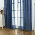 1Pc Shiny Star Transparent Tulle Voile Curtain Window Drape Living Room Decor. 