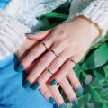 Stainless Steel 2mm Thin Rings Simple Design Alloy Finger Jewelry Stylish Women. 
