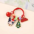 Merry Christmas Keychain Tree Bell Sanrio Kuromi Cute Anime Cartoon Hello Kitty Cat Pendant Bag Car Key Ring Happy New Year Gift for Friend. 