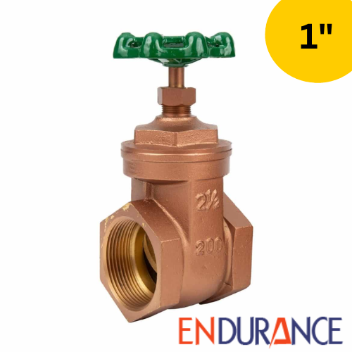 1" Brass Gate Valve for Controlling the Water System