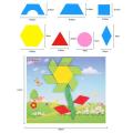 250pcs 3d Puzzles Wooden Toy Kids Geometric Shape Tangram Jigsaw Puzzle Baby Educational Learning Wood Toys For Children Game.