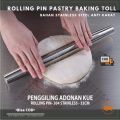 Stainless Steel french Rolling Pin Chapati Belan Roti Roller. 