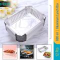 Aluminum Foil Box Food Pack 250 Ml Parcel Lunch Box 50 Pcs - Box. 