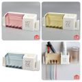 iHave Toothbrush Holders Bathroom Decor with Toothpaste Dispenser, Cups Toothbrush Holder Wall Mounted Bathroom Accessories. 