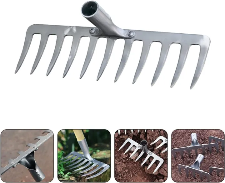 Grass%20Mowing%20Rake%20Planting%20Tool%20Bow%20Rake%20(11%20teeth)%201%20Pcs%20-%20Image%202