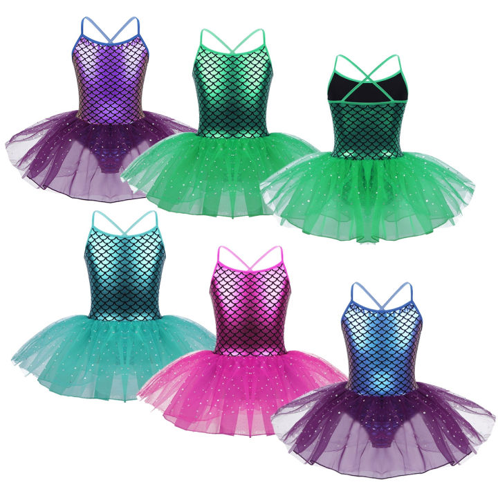 FEESHOW%20Glitter%20Mermaid%20Gymnastics%20Dress%20for%20Toddler%20Girl%20Dresses%20Ballet%20Dance%20Costumes%20Gym%20Leotard%20Kids%20Teen%20Ballerina%20Dress%20MuXiaRe%20-%20Image%203