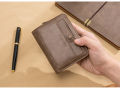 High Quality Carrken New Fashion Retro PU Leather Short Wallet Men 3 Fold Card Holder Multi-card Coin Purse.