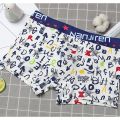 Nanjiren Men's Underwear Pure Cotton Boxer Brief Antibacterial Breathable Cotton Boxer Shorts Head Print Youth Shorts.