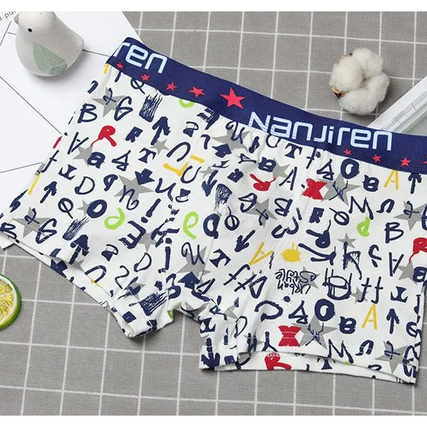 Nanjiren%20Men's%20Underwear%20Pure%20Cotton%20Boxer%20Brief%20Antibacterial%20Breathable%20Cotton%20Boxer%20Shorts%20Head%20Print%20Youth%20Shorts%20-%20Image%204