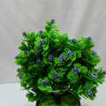 Artificial Flower Tree Minicape: New Green Mini 1Pc with Multiple Color Flowers for Restaurant Home Table Bonsai Décor, Plastic Tob. 