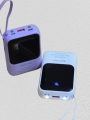 Good Cool Portable Fast Charging 10,000mAh Mini Power Bank with Cable - LED Flashlight & Power Display. 