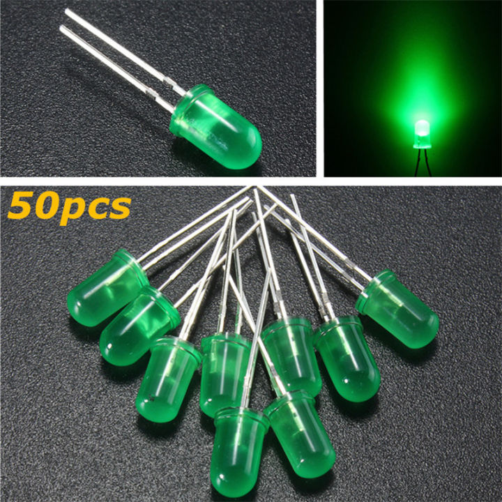 50Pcs-%205Mm%20Colorful%20Green%20Led%205Mm%20Round%20Led%20Light%20Emitting%20Diode%20Basic%20Green%20Light%20Bulbs%20For%20Electronics%20Project%20Indicator%20Front%20Panels%20Led%20Light%20Diy%20-%20Rgb%20Light%20-%20Image%202
